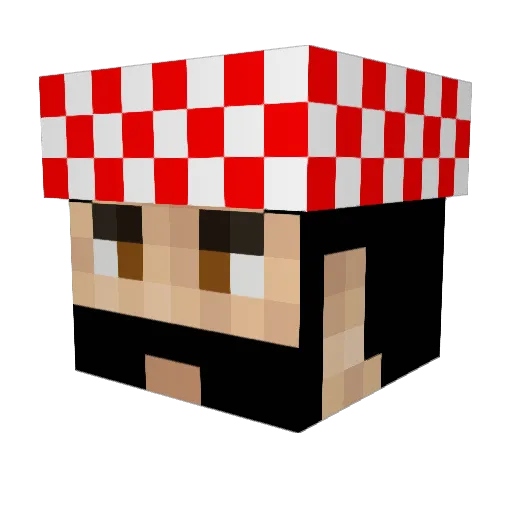 AbOuD_32 Minecraft avatar head, 3D render