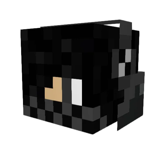 AbQTR Minecraft avatar head, 3D render