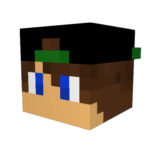 Abacate_Mitos Minecraft avatar head, 3D render