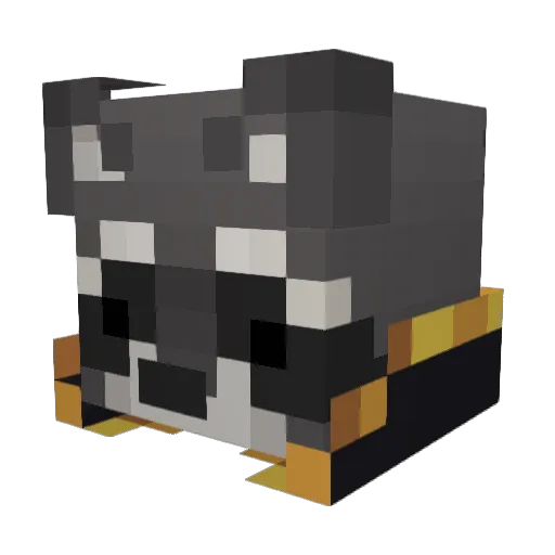 Abad1r Minecraft avatar head, 3D render