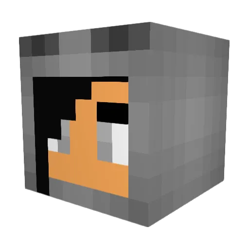Abadabadango Minecraft avatar head, 3D render