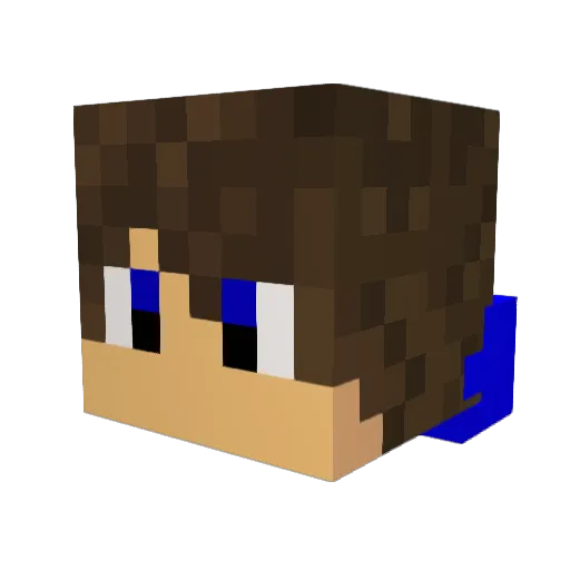 Abaddon505 Minecraft avatar head, 3D render