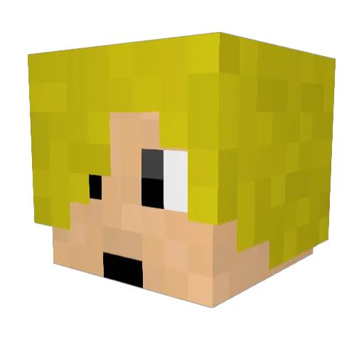 Abaddon_89 Minecraft avatar head, 3D render