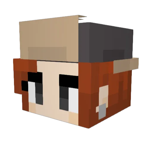 Abadiinho Minecraft avatar head, 3D render