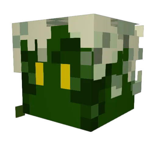 Abadin Minecraft avatar head, 3D render