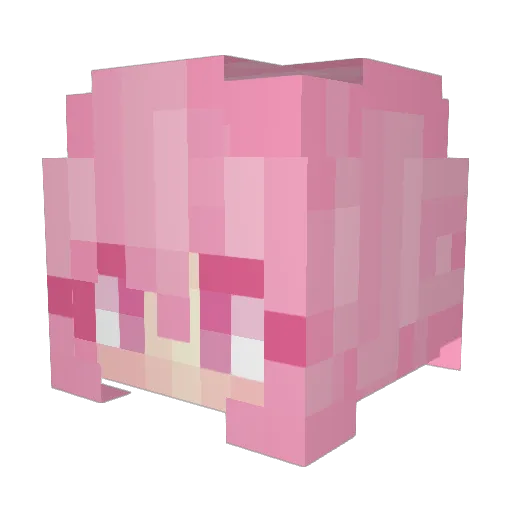 Abakar Minecraft avatar head, 3D render