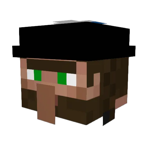 AbandanDreams Minecraft avatar head, 3D render