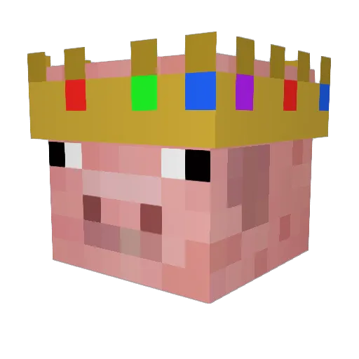 AbandonZucchini Minecraft avatar head, 3D render