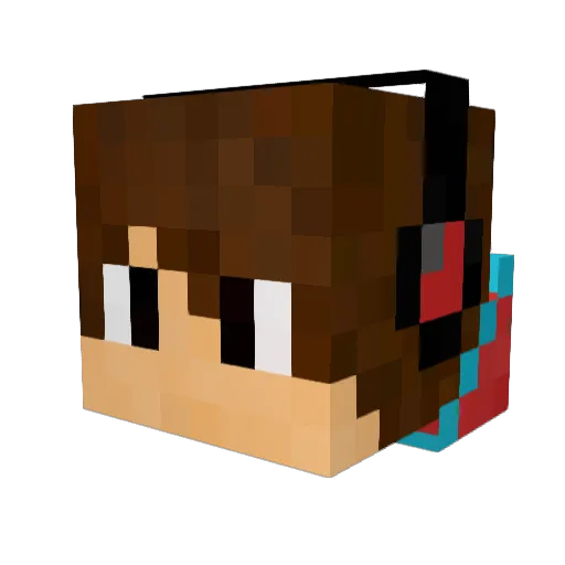 Abaschka13 Minecraft avatar head, 3D render