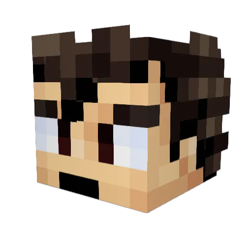 AbataTheDragon Minecraft avatar head, 3D render