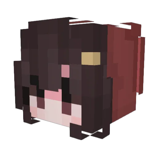 Abbbbg Minecraft avatar head, 3D render