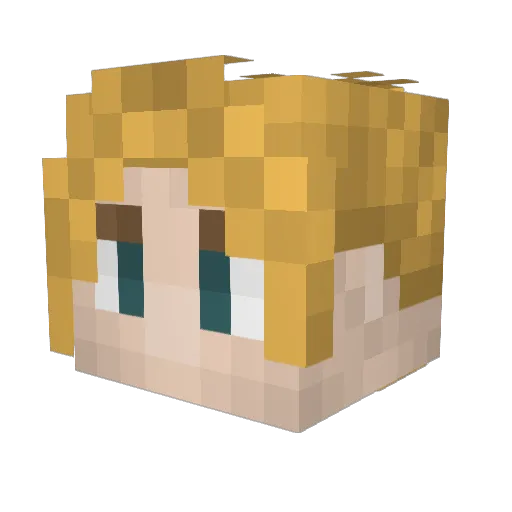 AbbernathyMC Minecraft avatar head, 3D render
