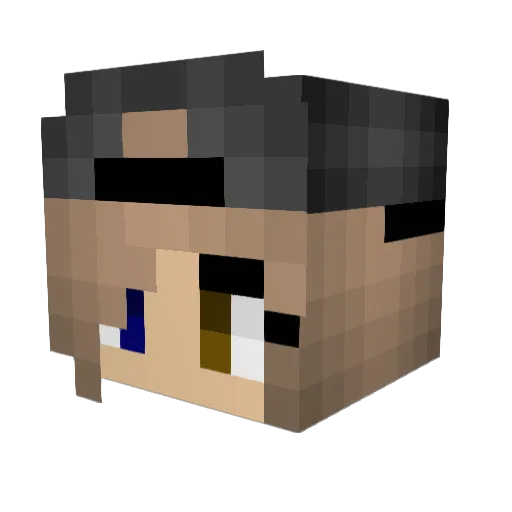 Abbey17 Minecraft avatar head, 3D render