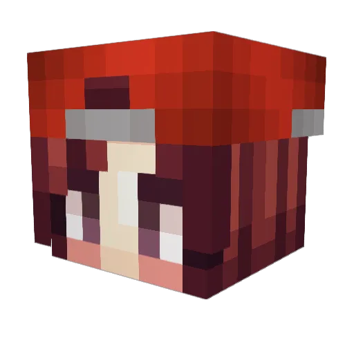 AbbeyMartinez Minecraft avatar head, 3D render