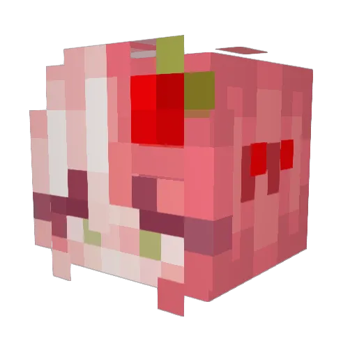 Abbie64 Minecraft avatar head, 3D render