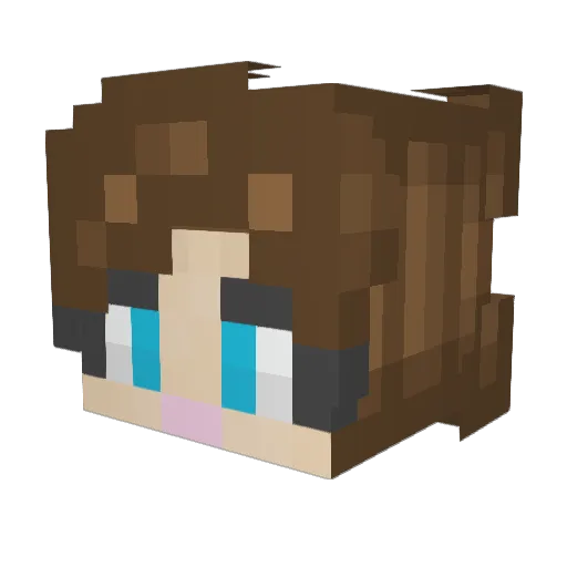 AbbieJoy99 Minecraft avatar head, 3D render