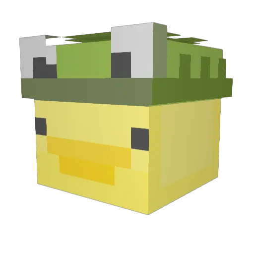 AbbieR05 Minecraft avatar head, 3D render