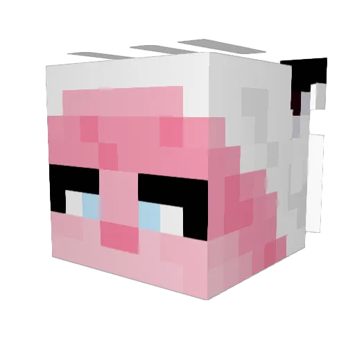 Abbie_ Minecraft avatar head, 3D render