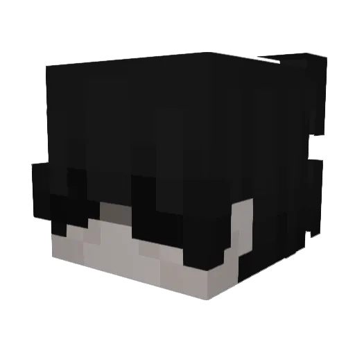 Abbiemybby Minecraft avatar head, 3D render