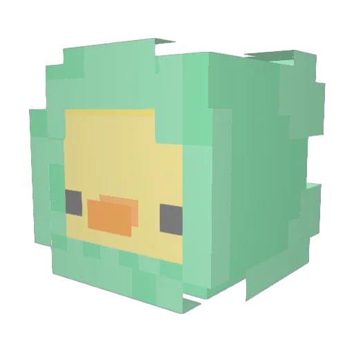 Abbilieve Minecraft avatar head, 3D render
