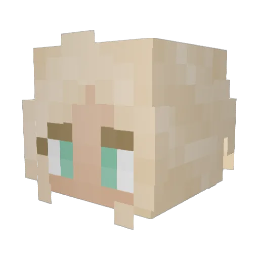AbbisLostAlt1 Minecraft avatar head, 3D render