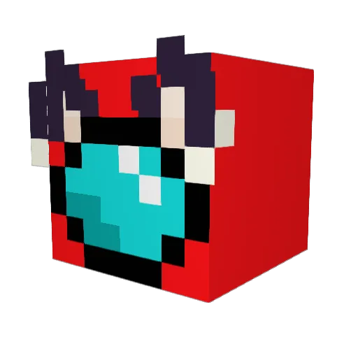 Abbmaister Minecraft avatar head, 3D render