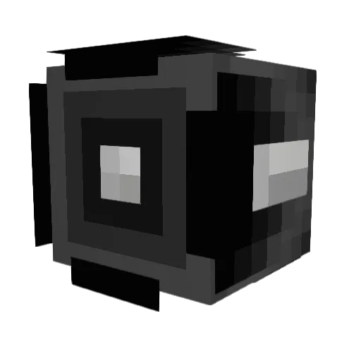 Abbott Minecraft avatar head, 3D render