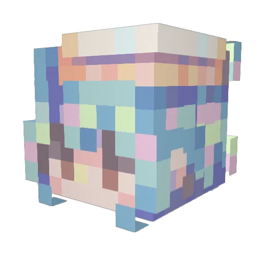 Abbs749 Minecraft avatar head, 3D render