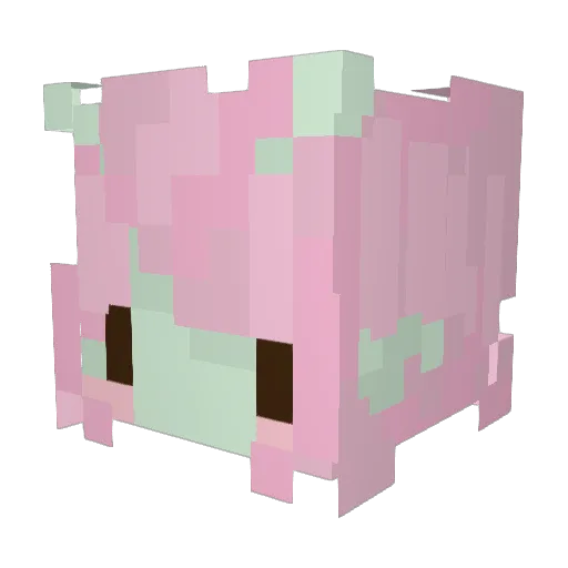 Abbstrr Minecraft avatar head, 3D render