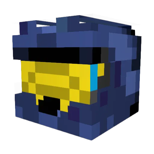 Abbujiii Minecraft avatar head, 3D render