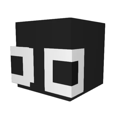Abbunai Minecraft avatar head, 3D render