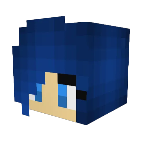 Abby02809 Minecraft avatar head, 3D render