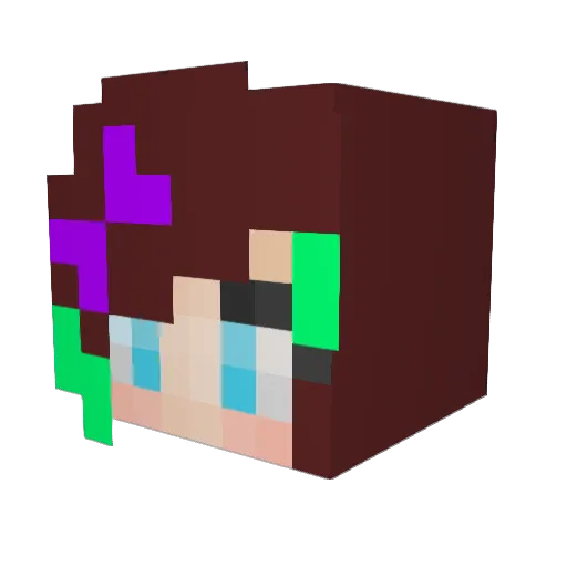 Abby122016 Minecraft avatar head, 3D render