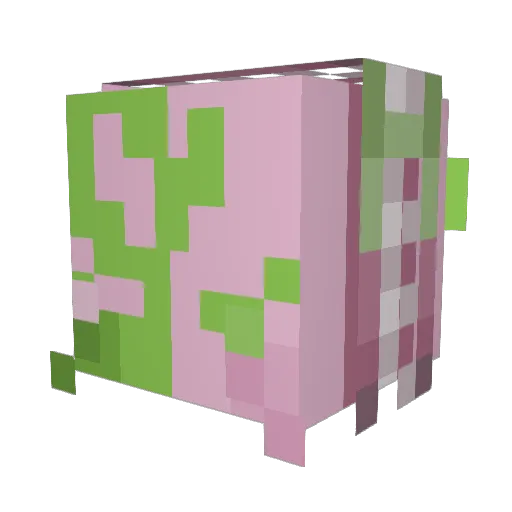 Abby2Lilly Minecraft avatar head, 3D render