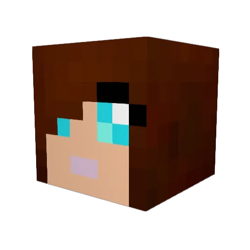 Abby41084 Minecraft avatar head, 3D render