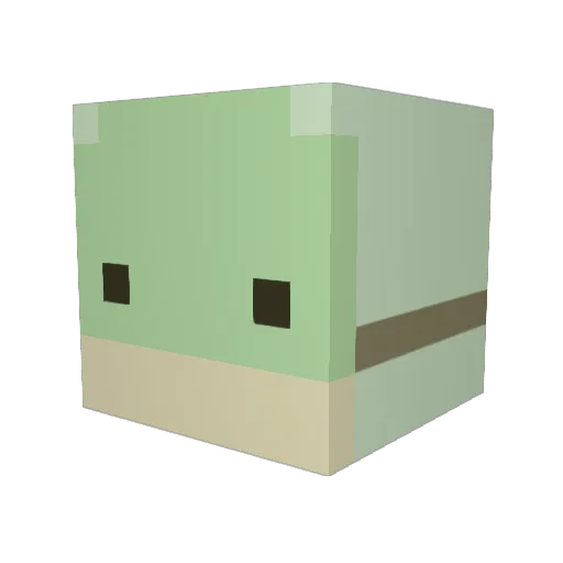 AbbyDoris Minecraft avatar head, 3D render