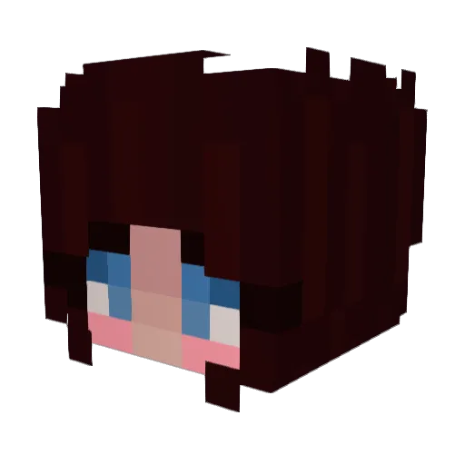 AbbyGrace04 Minecraft avatar head, 3D render