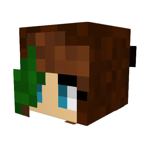 AbbyGurl94 Minecraft avatar head, 3D render