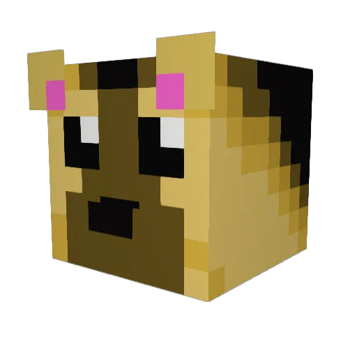 AbbyHelena Minecraft avatar head, 3D render