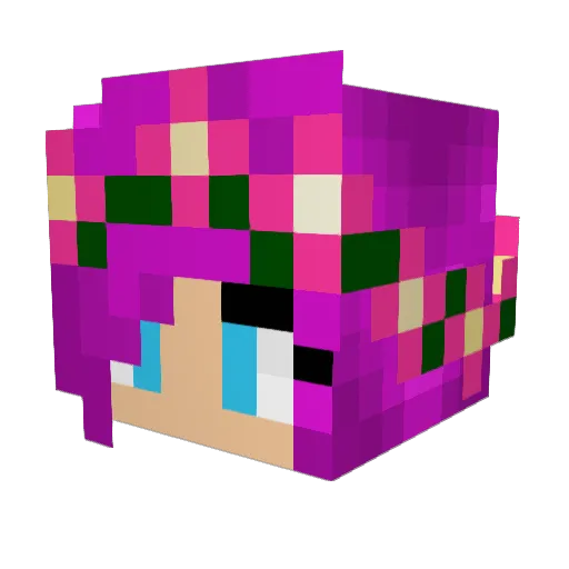 Abby_Lucy Minecraft avatar head, 3D render