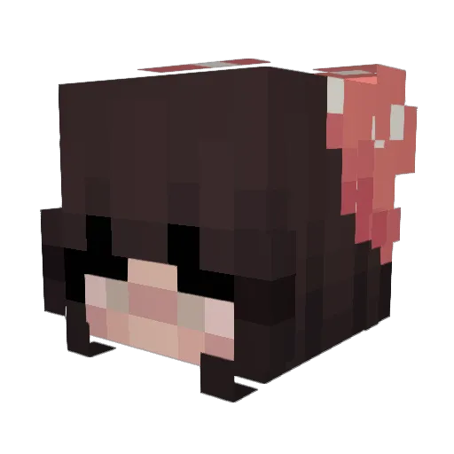 Abby_XX Minecraft avatar head, 3D render