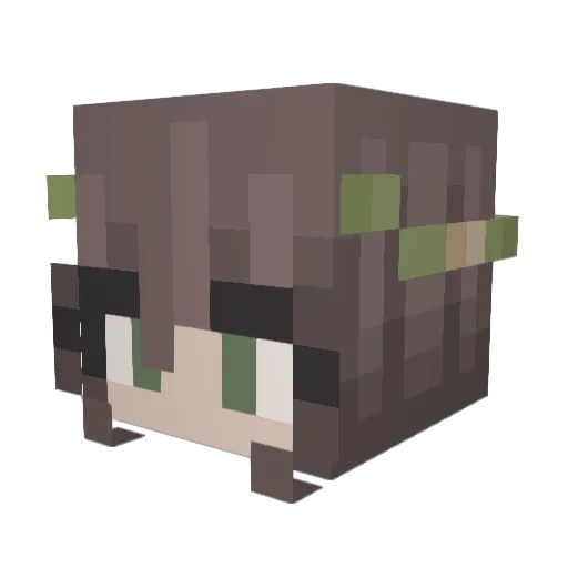 Abby_mh Minecraft avatar head, 3D render