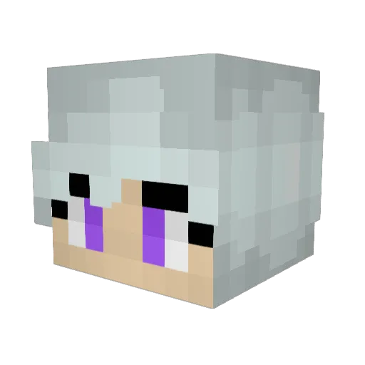 Abby_was_here Minecraft avatar head, 3D render