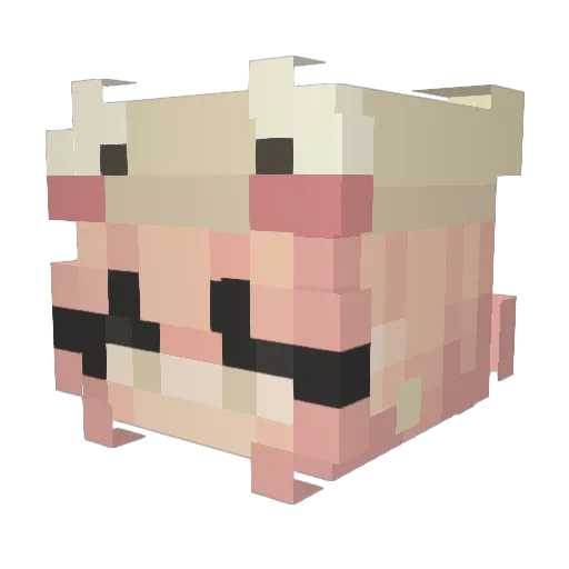 Abbyishere1234 Minecraft avatar head, 3D render