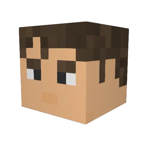 AbdallahSD Minecraft avatar head, 3D render