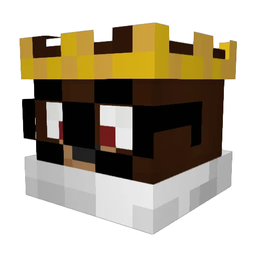 Abdaziz Minecraft avatar head, 3D render