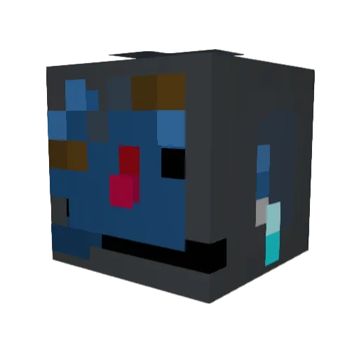 AbdelHaze Minecraft avatar head, 3D render