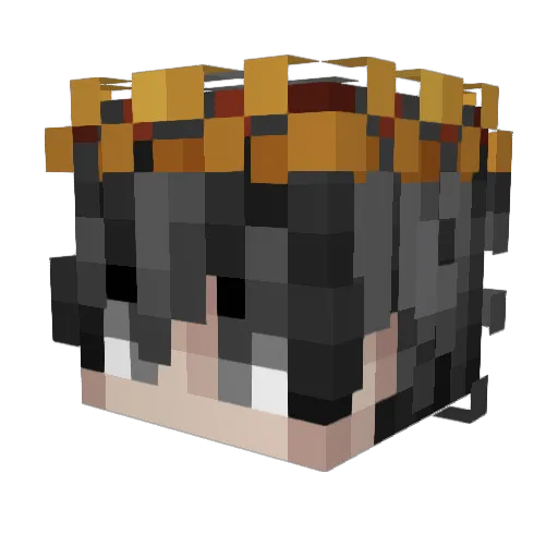 Abdell5 Minecraft avatar head, 3D render