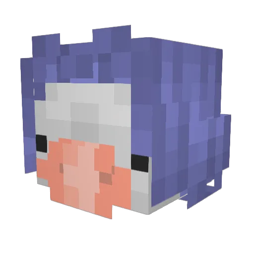 AbdellKarim Minecraft avatar head, 3D render