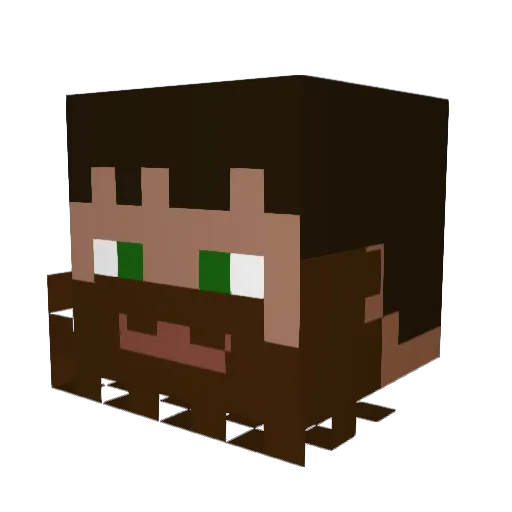 Abdelrahman577 Minecraft avatar head, 3D render